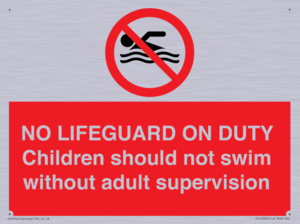 NO LIFEGUARD ON DUTY